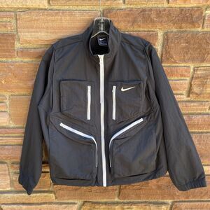 Nike Tech Pack Woven Full Zip Jacket Black White CU6036-010 Women’s XL